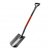 FORESTER Square-point spade with metal shaft