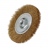 DRAUMET Brass covered wire wheel brush with thread M14