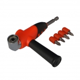 FASTER TOOLS Angular drill adapter with set of bits